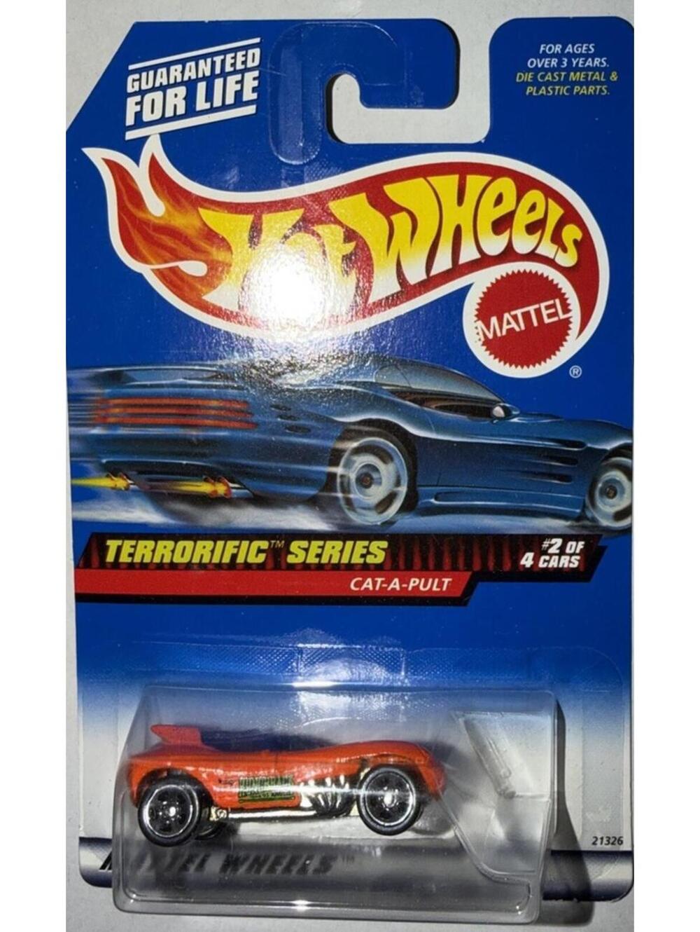 Hot Wheels Terrorific Series Cat-A-Pult Orange 1999 Collector 978 21326 Mattel